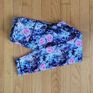 High Waisted Floral Yoga Pants